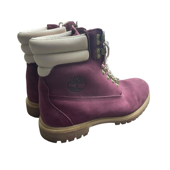Timberland Champs Limited Edition Collab Work Boots Men 9.5 Purple Suede Nubuck - Picture 1 of 8